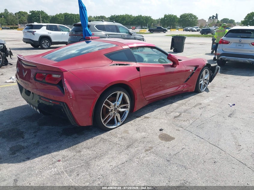 Vin: 1g1yk2d76f5124794, lot: 46134650, chevrolet corvette stingray z51 20154