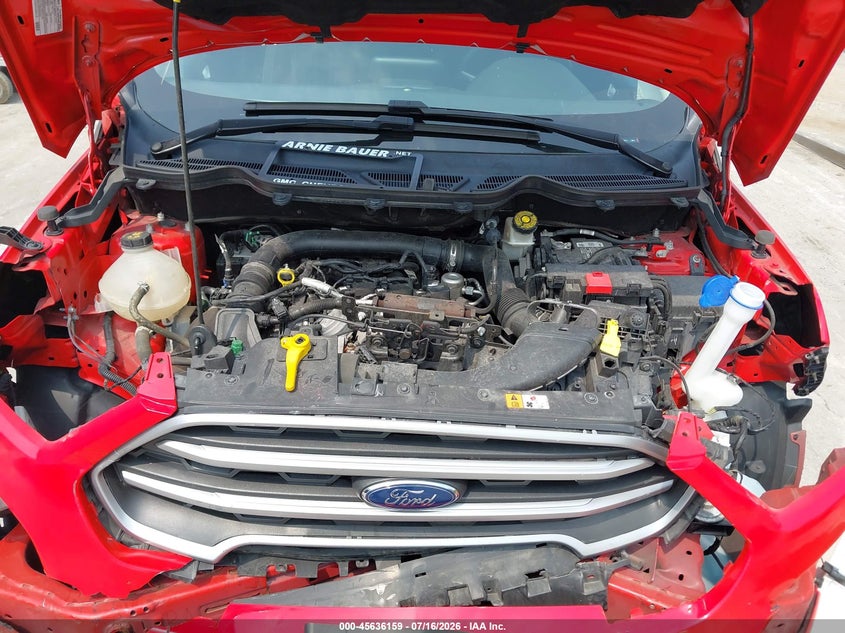 2019 Ford Ecosport Se VIN: MAJ3S2GE5KC296211 Lot: 45636159