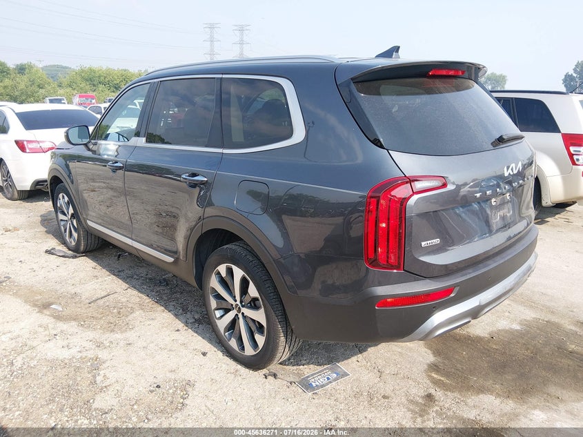 KIA TELLURIDE 2022 VIN 5XYP6DHC8NG237565