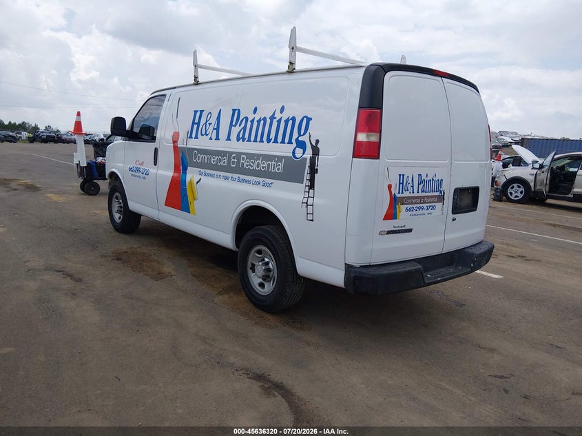 Vin: 1gcwgaff2h1135283, lot: 46134821, chevrolet express 2500 work van 20173