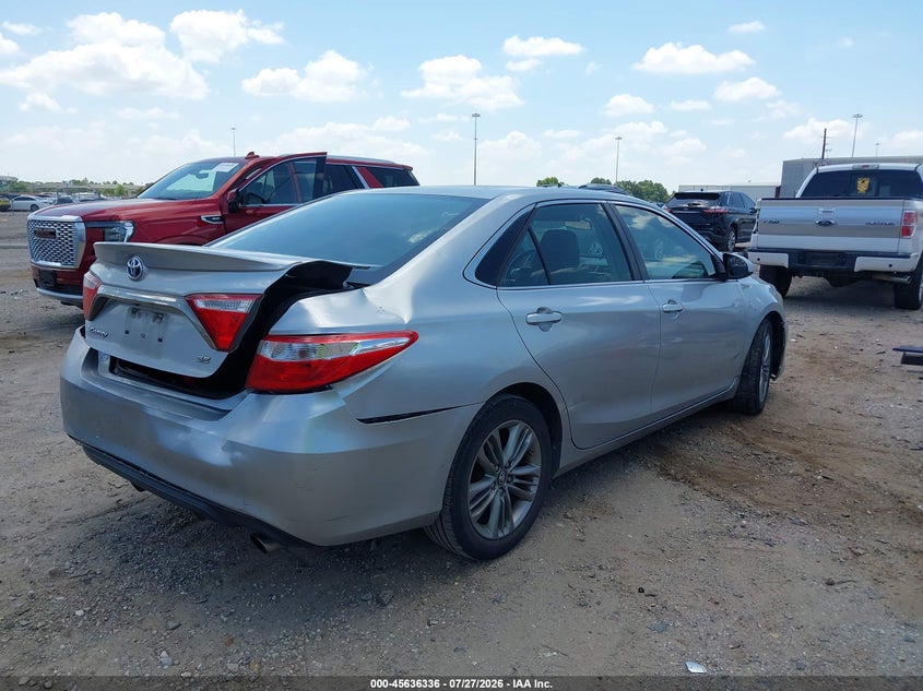 Vin: 4t1bf1fk9gu193415, lot: 46134837, toyota camry se 20164