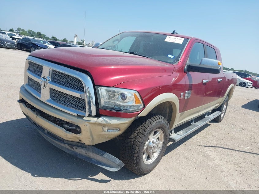 Vin: 3c6ur5pl6dg550798, lot: 46134841, ram 2500 laramie longhorn 20132