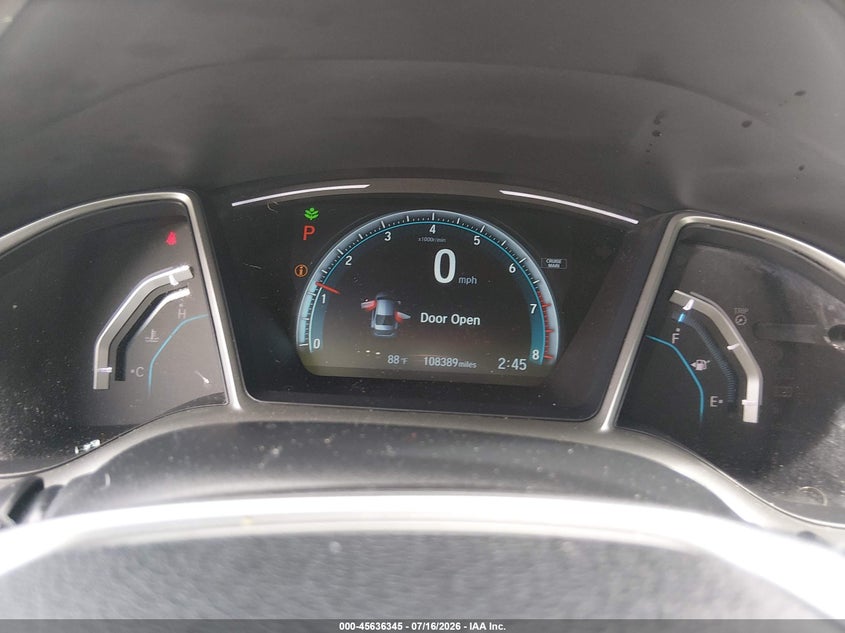 2017 HONDA CIVIC SEDAN 2.0L I-4 DOHC, VVT, 158HP