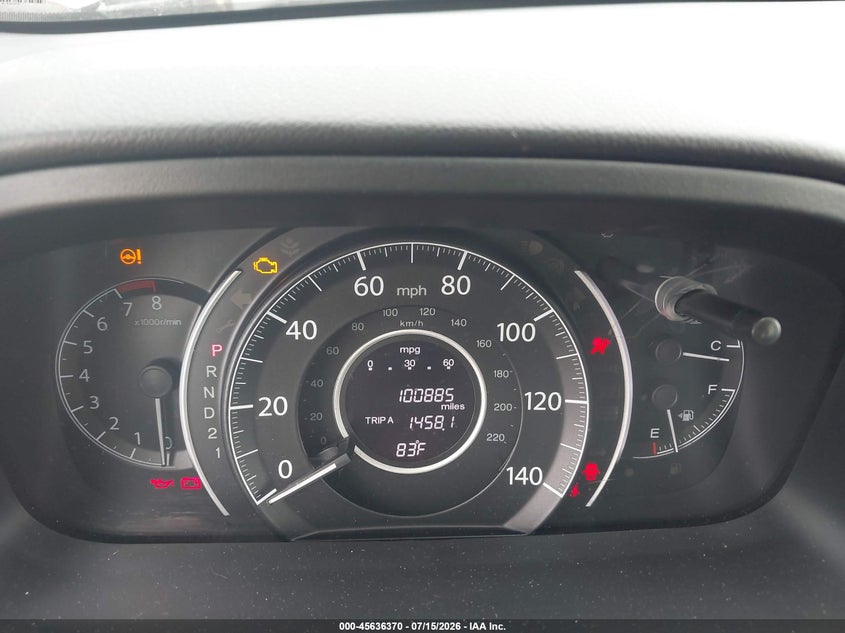 2012 HONDA CR-V SPORT UTILITY VEHICLE 2.4L I-4 DOHC, VVT, 185HP