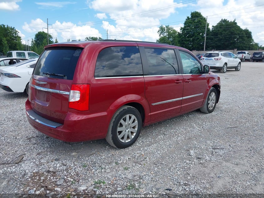 Vin: 2c4rc1bg1cr175284, lot: 46134881, chrysler town & country touring 20124