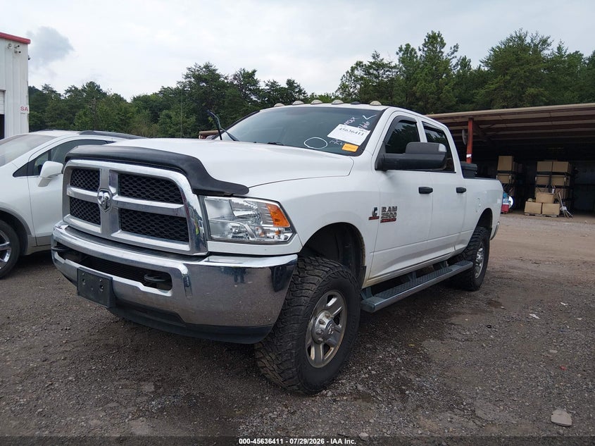Vin: 3c6ur5cl5jg419766, lot: 46134910, ram 2500 tradesman  4x4 6'4 box 20182