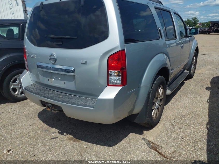 Vin: 5n1ar1nb0ac601687, lot: 46134977, nissan pathfinder le 20104