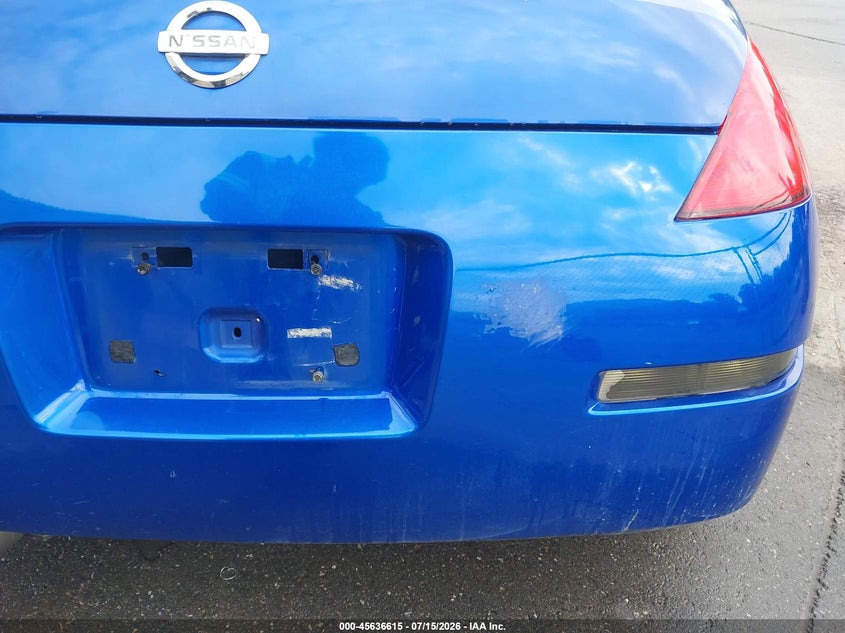 2003 Nissan 350Z Touring VIN: JN1AZ34D73T105116 Lot: 45636615