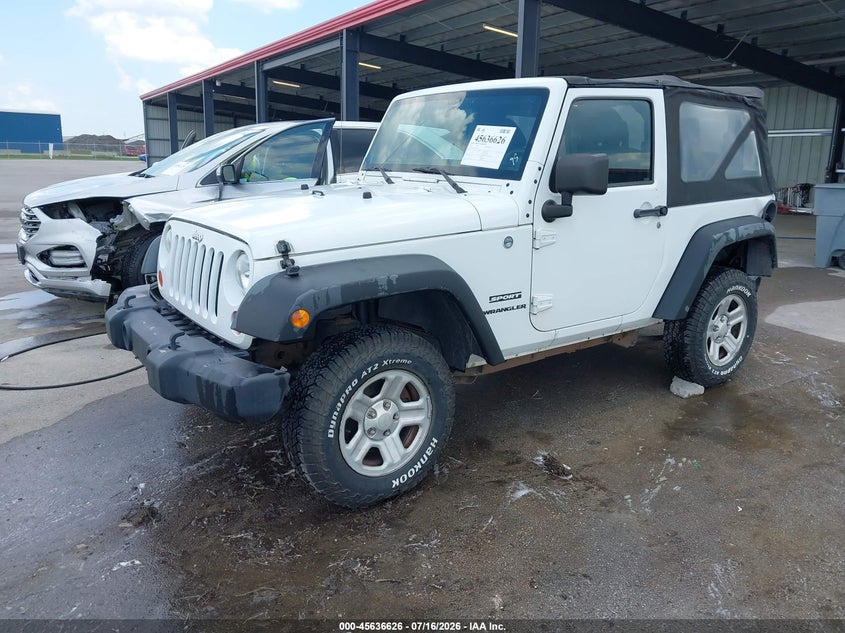 2012 Jeep Wrangler, Левый зад, IAAI, VIN 1C4AJWAG8CL119675 — фото 2