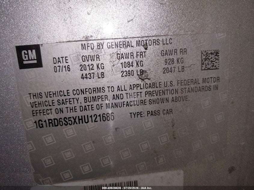 2017 CHEVROLET VOLT PREMIER · Фото 9