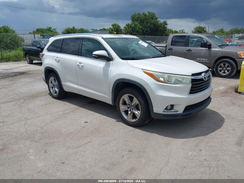 Vin: 5tdykrfhxgs135251, lot: 46135200, toyota highlander limited v6 2016 img_1
