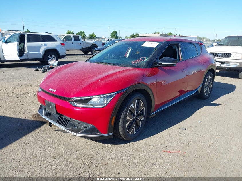 Vin: kndc3dlc5r5186538, lot: 46135239, kia ev6 wind 20242