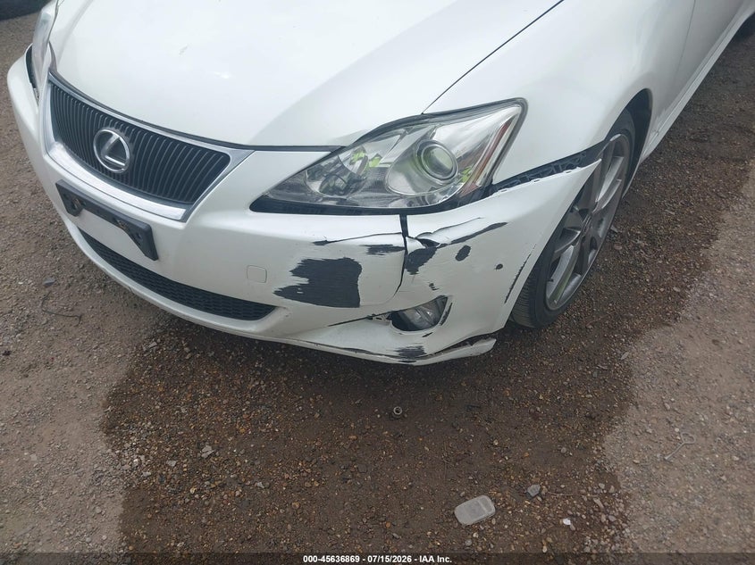 2008 Lexus Is 250 VIN: JTHBK262085076595 Lot: 45636869
