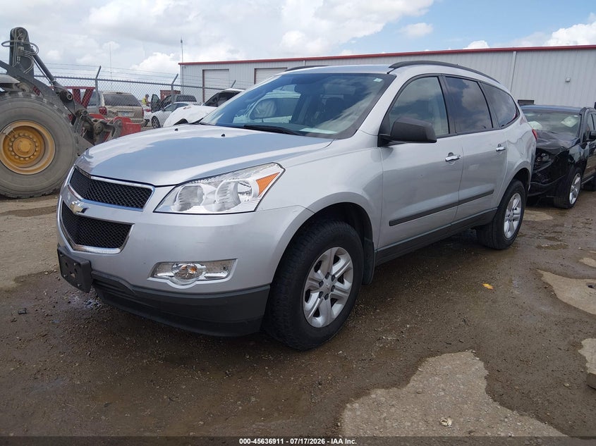 Vin: 1gnkrfed8cj274730, lot: 46135412, chevrolet traverse ls 20122