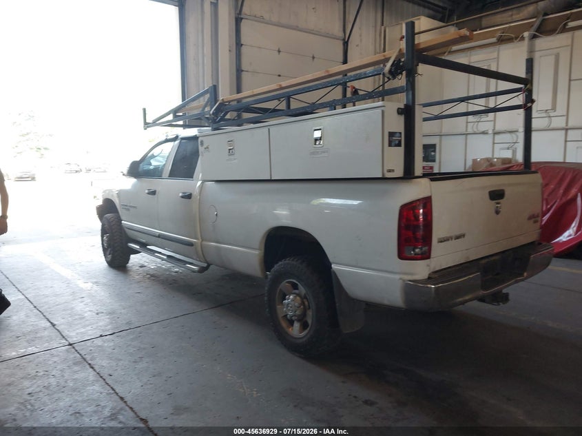 DODGE RAM 3500 2006 VIN 3D7LX38C06G162326