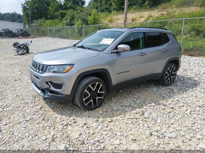 Vin: 3c4njdcb9ht627964, lot: 46135434, jeep compass limited 20172