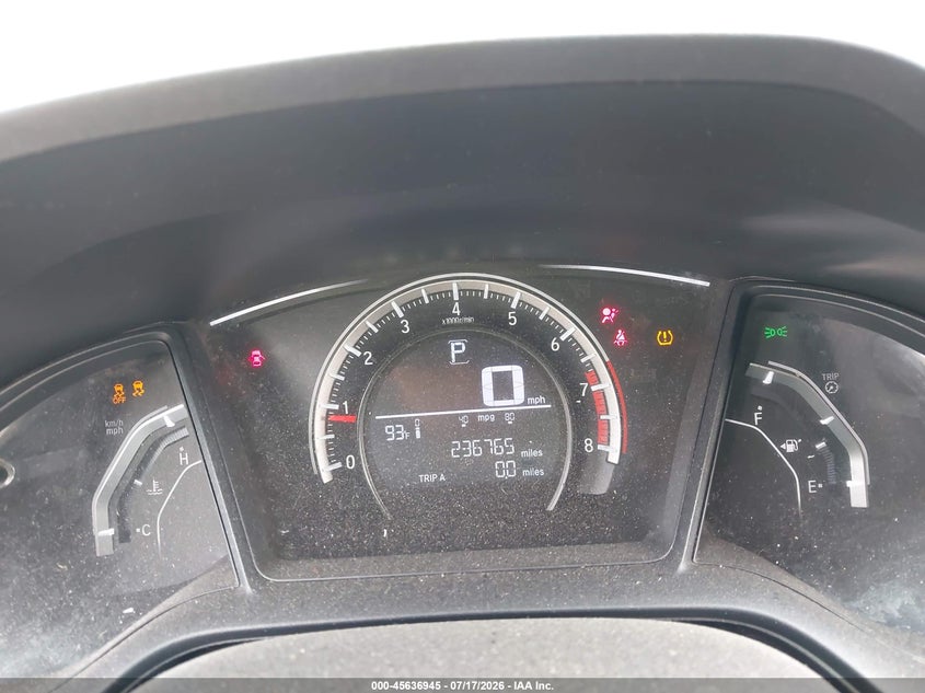 2016 HONDA CIVIC auction photo 7