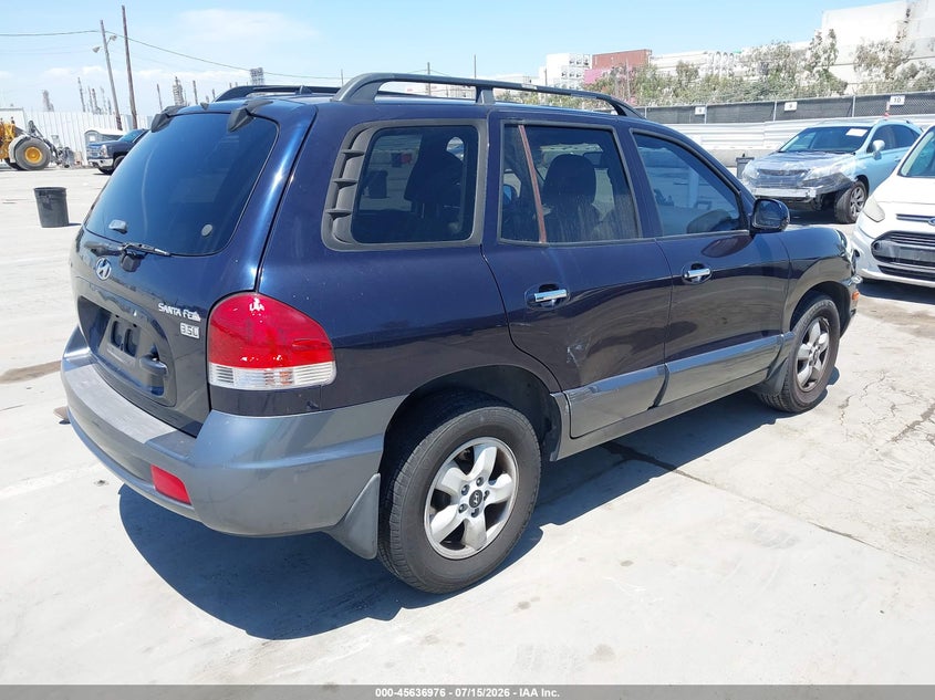 2005 HYUNDAI SANTA FE auction photo 4