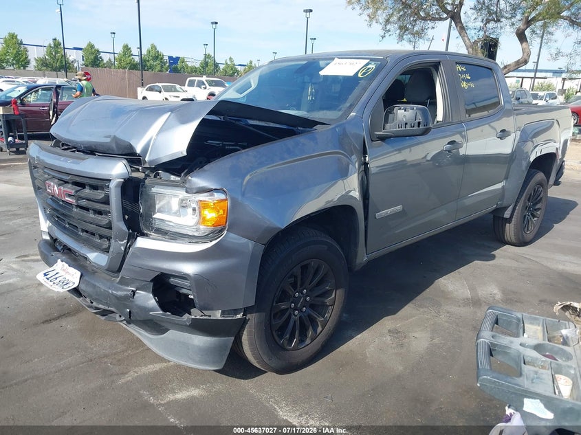 Vin: 1gtg5bea9m1137094, lot: 46135528, gmc canyon 2wd  short box elevation standard 20212