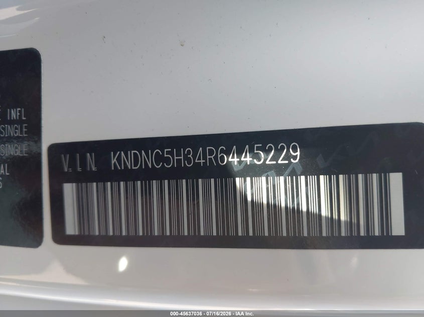 2024 Kia Carnival Mpv Ex VIN: KNDNC5H34R6445229 Lot: 45637036
