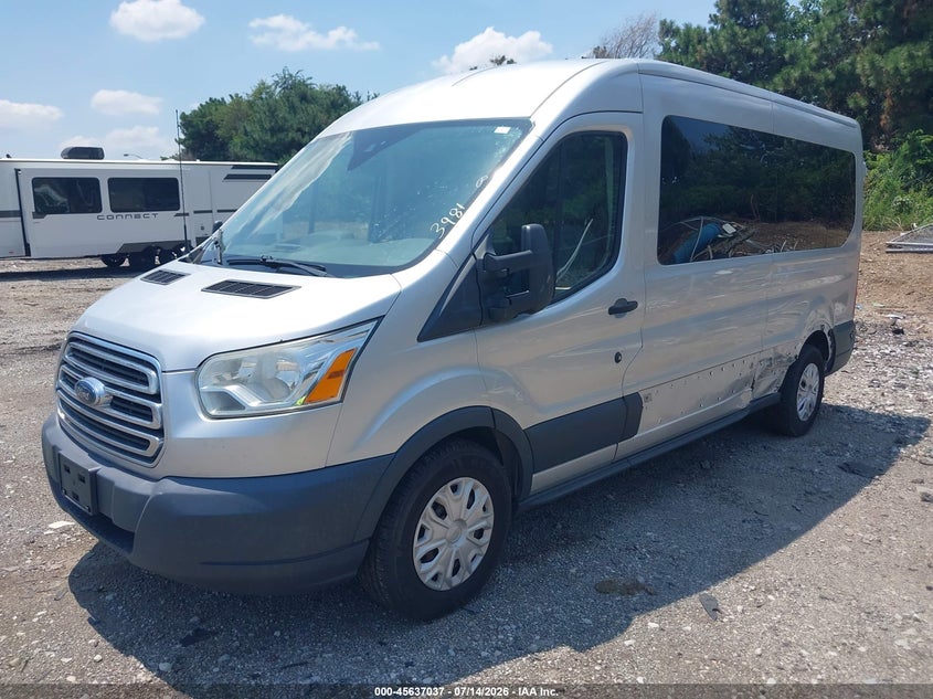 Vin: 1fbzx2cg0fka95345, lot: 46135538, ford transit-350 xlt 20152
