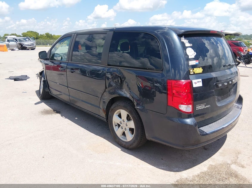 Vin: 2c4rdgbg7dr673782, lot: 46135601, dodge grand caravan se 20133