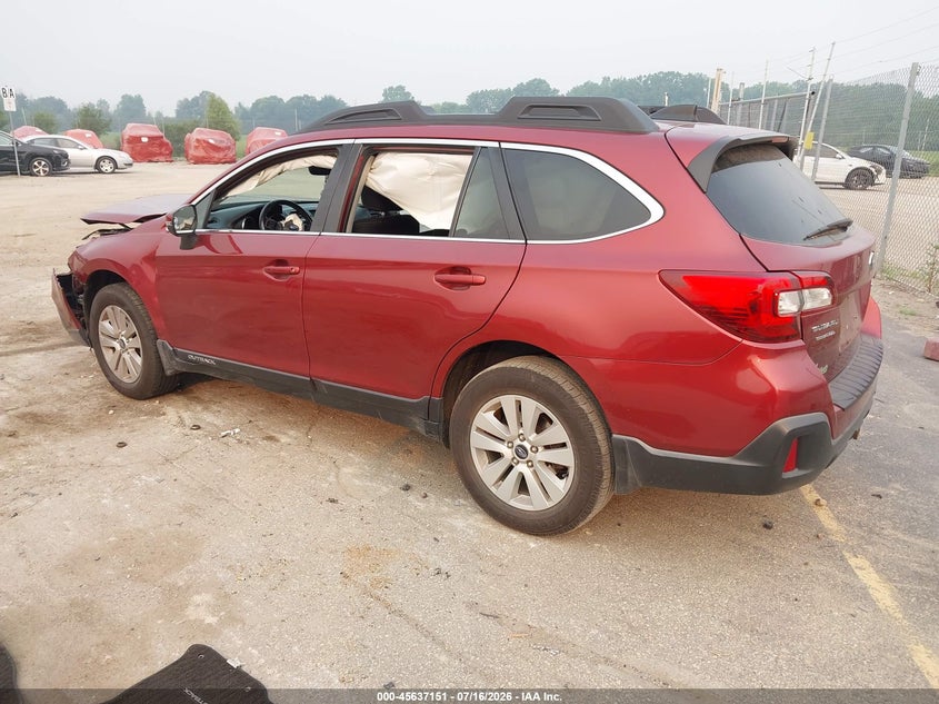 Vin: 4s4bsafcxj3393947, lot: 46135652, subaru outback 2.5i premium 20183