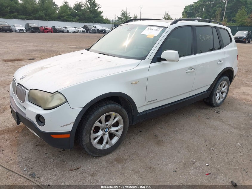 2009 BMW X3, Rear, IAAI, VIN WBXPC93489WJ25432 — photo 2