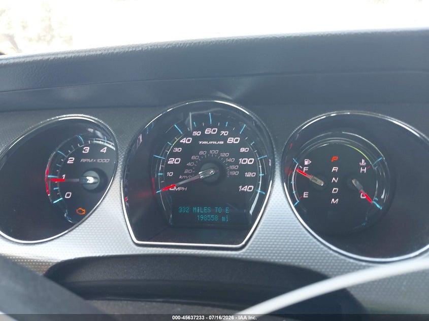 2012 Ford Taurus Sel VIN: 1FAHP2HW8CG144691 Lot: 45637233