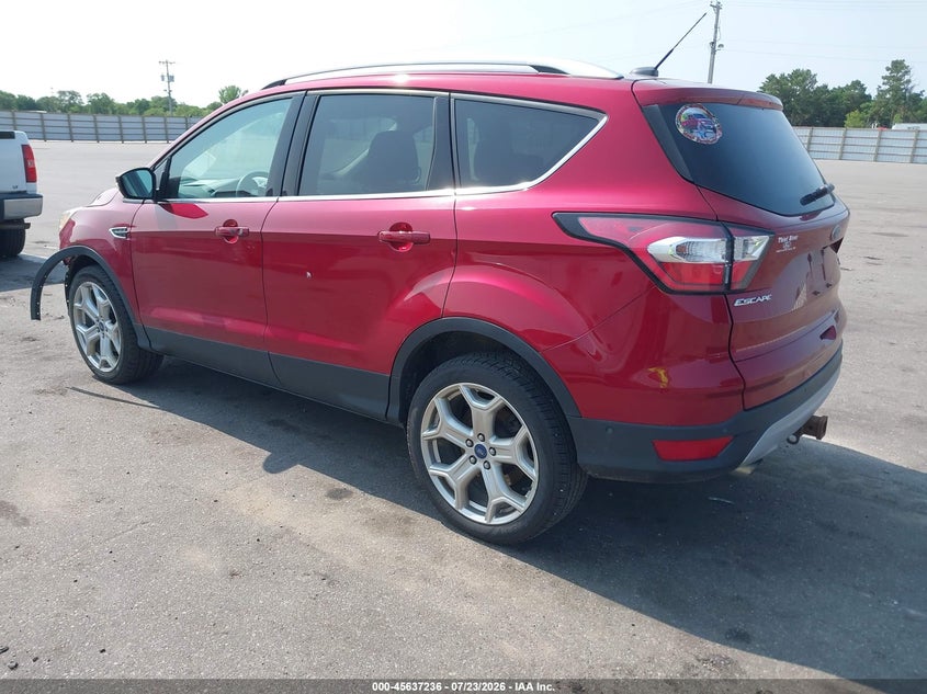 Vin: 1fmcu9j9xhue73200, lot: 46135737, ford escape titanium 20173