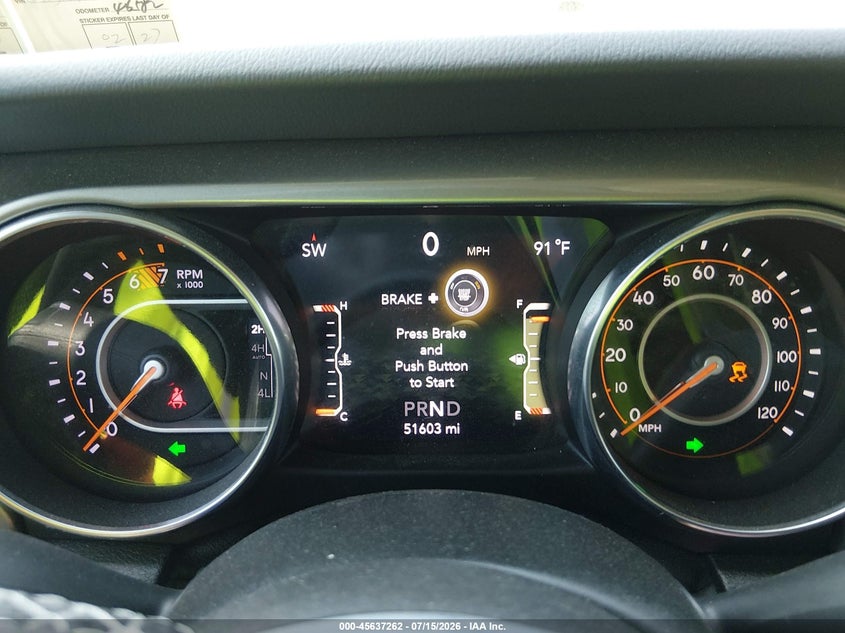 2020 JEEP WRANGLER UNLIMITED auction photo 7