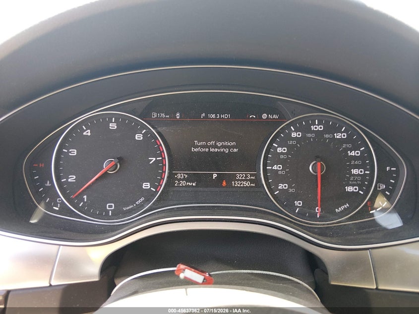 2015 Audi A6 3.0T Premium Plus VIN: WAUHGAFC7FN021328 Lot: 45637362