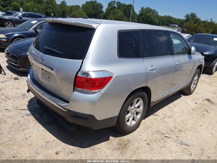 Vin: 5tdza3eh3cs026291, lot: 46135920, toyota highlander 20124