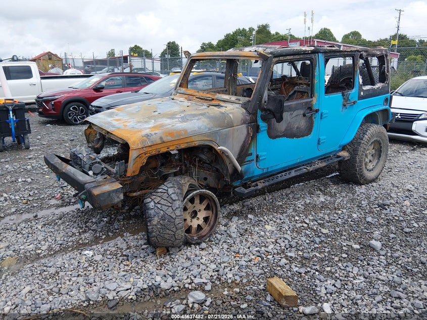 2018 Jeep Wrangler, Повністю згоріле, IAAI, VIN 1C4BJWDG3JL827409 — фото 2