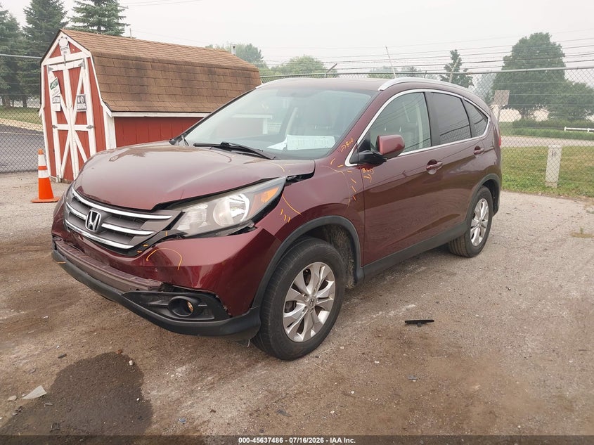 2014 Honda CR-V, Удар спереди, IAAI, VIN 5J6RM4H75EL064801 — фото 2