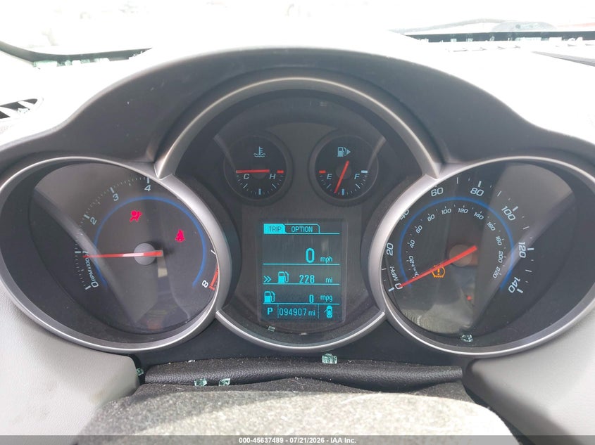 2014 Chevrolet Cruze 1Lt Auto VIN: 1G1PC5SB0E7186261 Lot: 45637489