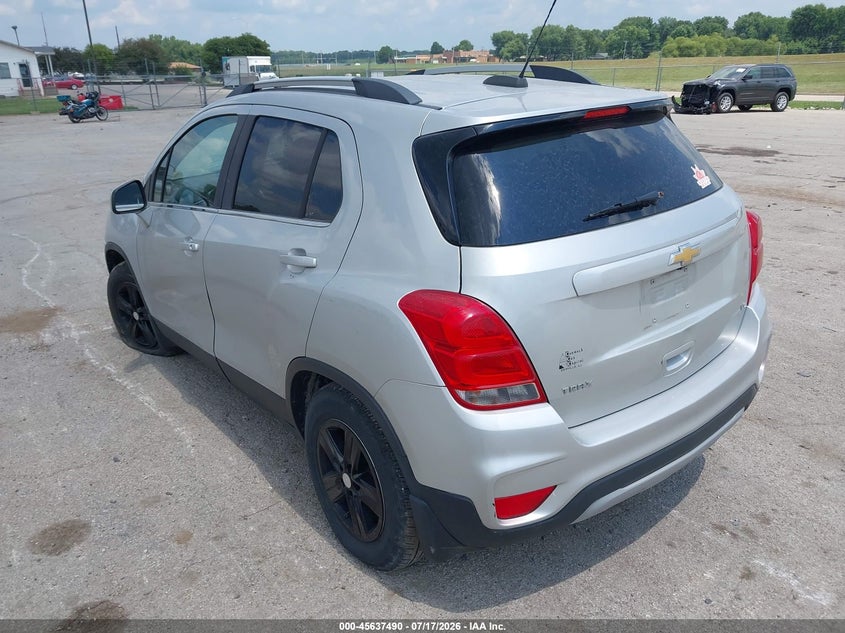 Vin: 3gncjlsb8hl259416, lot: 46135991, chevrolet trax lt 20173