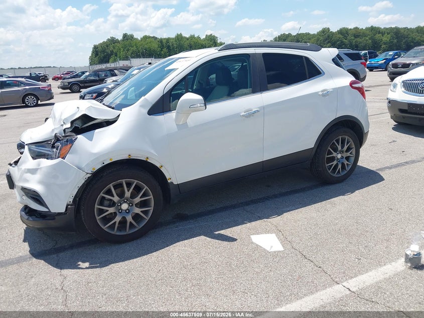 Vin: kl4cj1sb5kb726002, lot: 46136010, buick encore fwd sport touring 20192