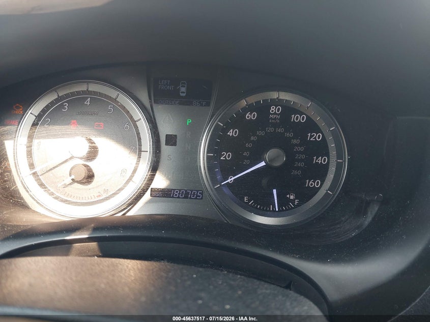 2012 LEXUS ES SEDAN 3.5L V-6 DOHC, VVT, 268HP