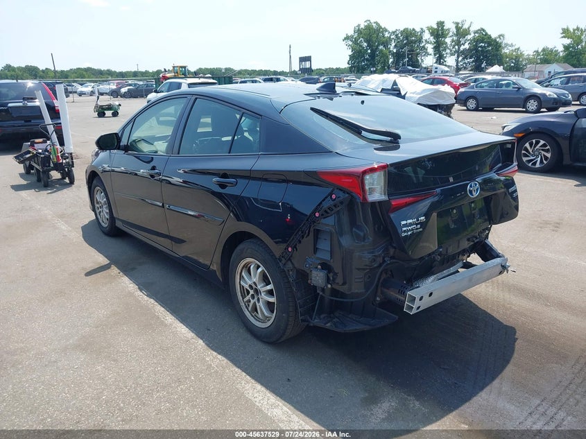 Vin: jtdl9rfu1k3005100, lot: 46136030, toyota prius xle 20193