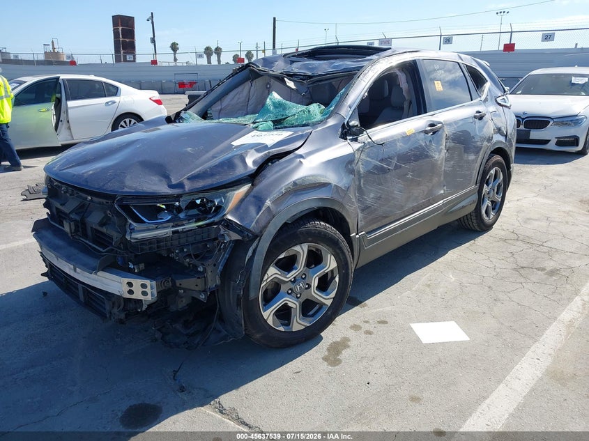 2017 Honda Cr-V Ex-L/Ex-L Navi, Rollover, IAAI, VIN 5J6RW1H8XHL001439 — photo 2