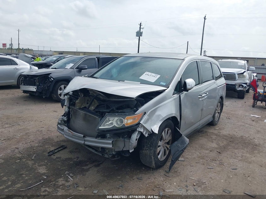2015 Honda Odyssey, Front End, IAAI, VIN 5FNRL5H64FB103193 — photo 2
