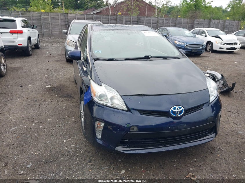2013 Toyota Prius Two VIN: JTDKN3DU9D0351343 Lot: 45637590