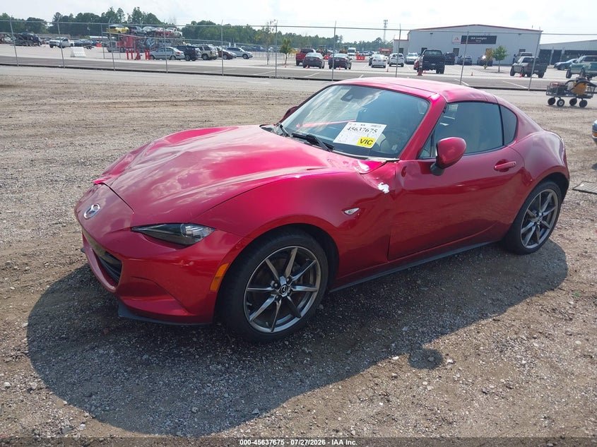 Vin: jm1ndam77k0303738, lot: 46136176, mazda mx-5 miata rf grand touring 20192