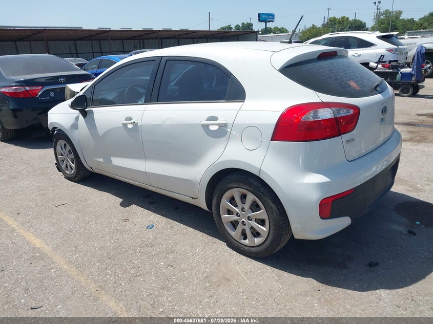 Vin: knadm5a34g6579302, lot: 46136182, kia rio lx 20163