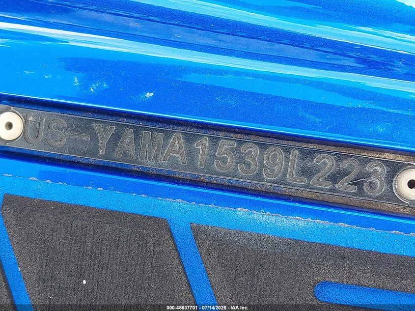 2023 Yamaha Vt Limited VIN: YAMA1539L223 Lot: 45637701