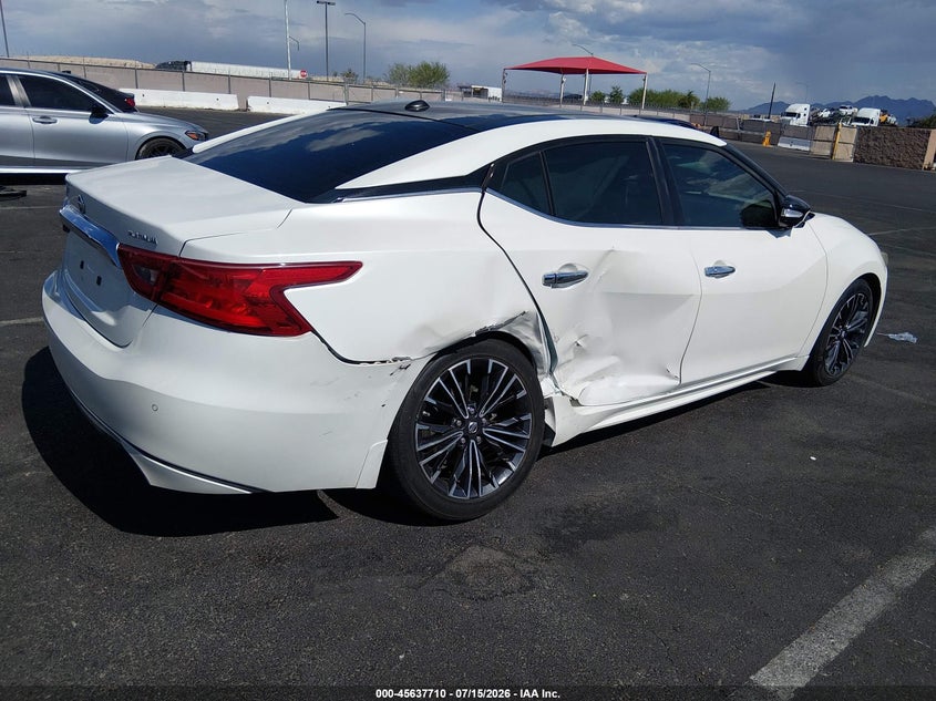 Vin: 1n4aa6ap0gc420565, lot: 46136211, nissan maxima 3.5 platinum 20164
