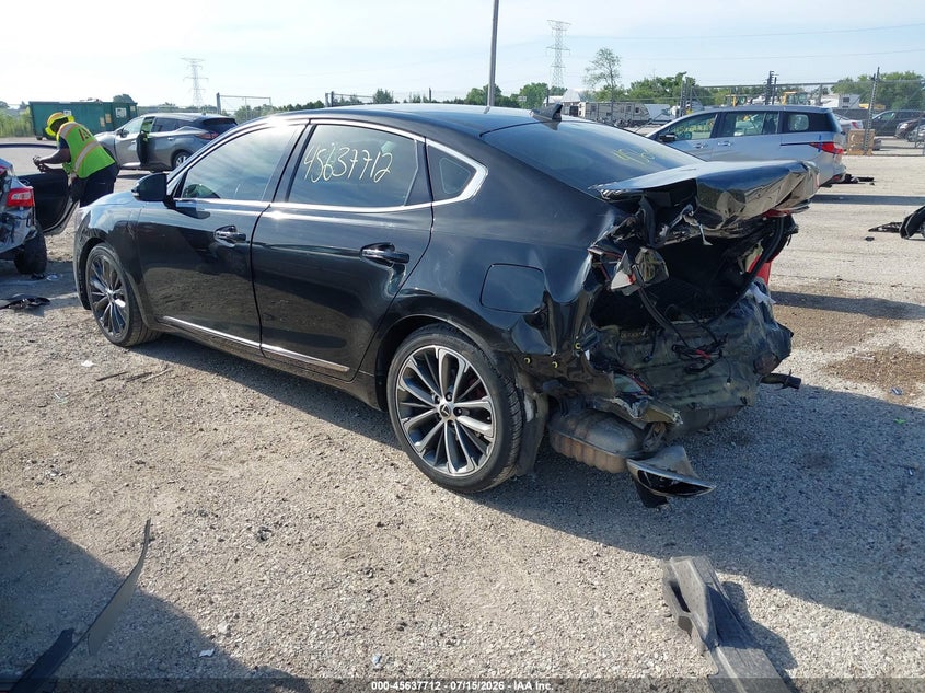 Vin: knalc4j15j5104455, lot: 46136213, kia cadenza technology 20183