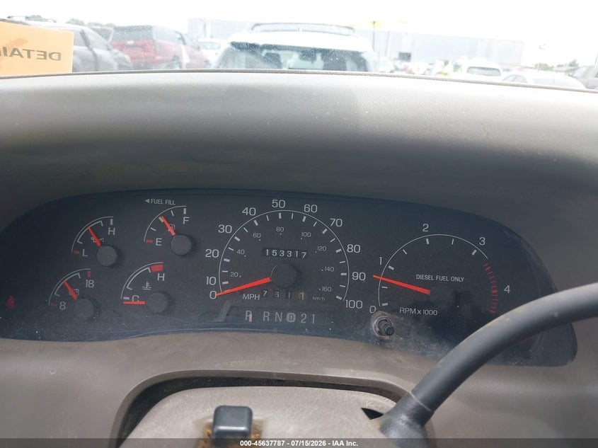 2000 Ford F-250 Lariat/Xl/Xlt VIN: 1FTNX21F0YEE47443 Lot: 45637787