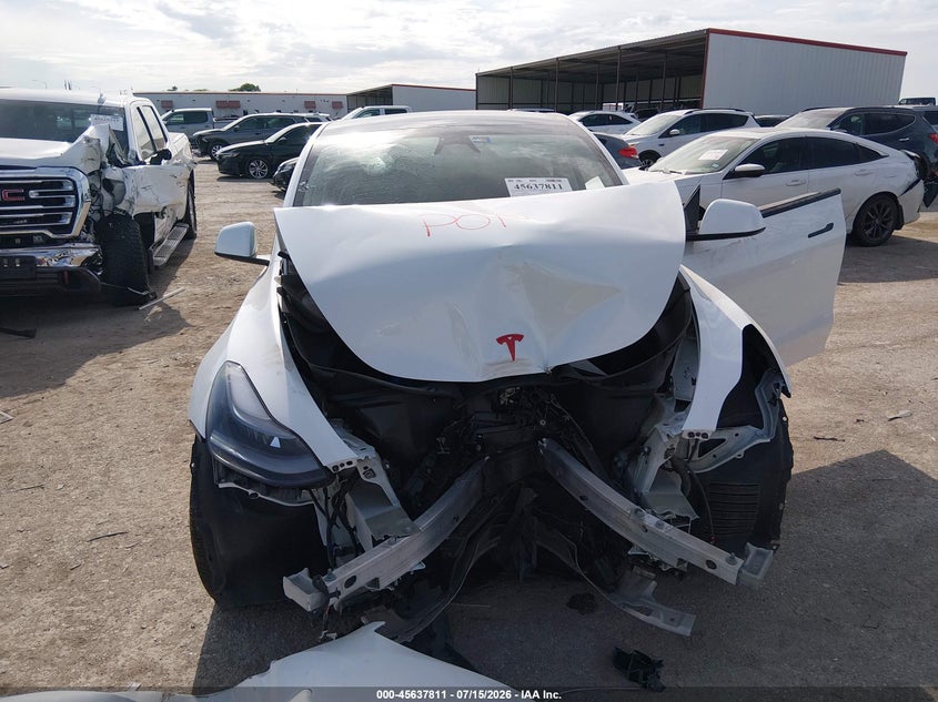 2025 Tesla Model Y Long Range Dual Motor All-Wheel Drive VIN: 7SAYGAEE9SF256864 Lot: 45637811